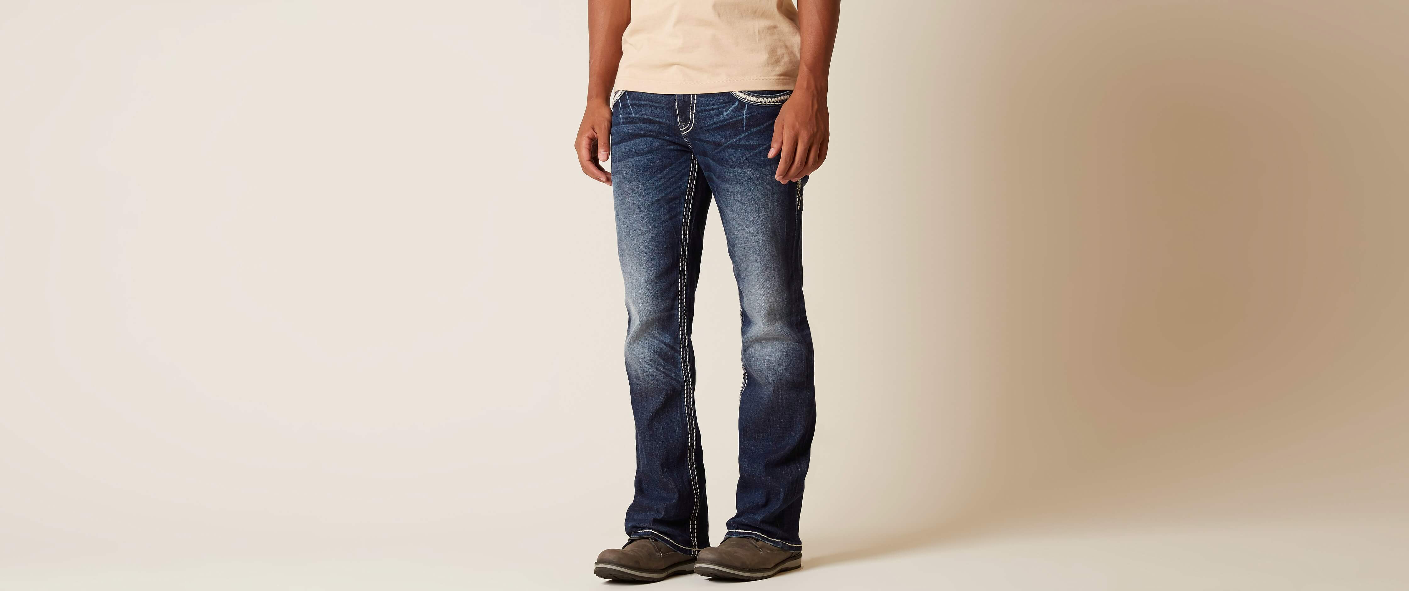 rock revival mens slim bootcut jeans