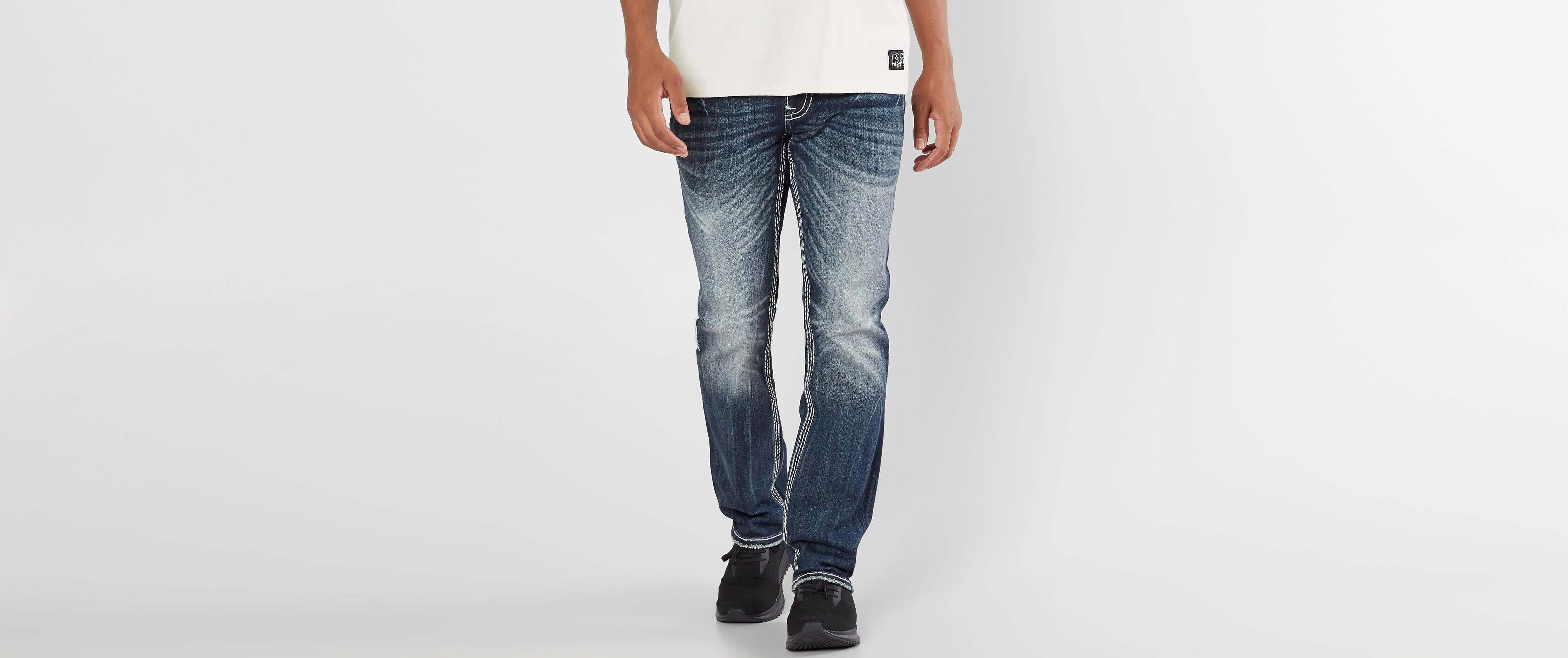 rock revival slim straight jeans