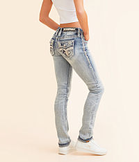 Theresa Low Rise Straight Stretch Cuffed Jean