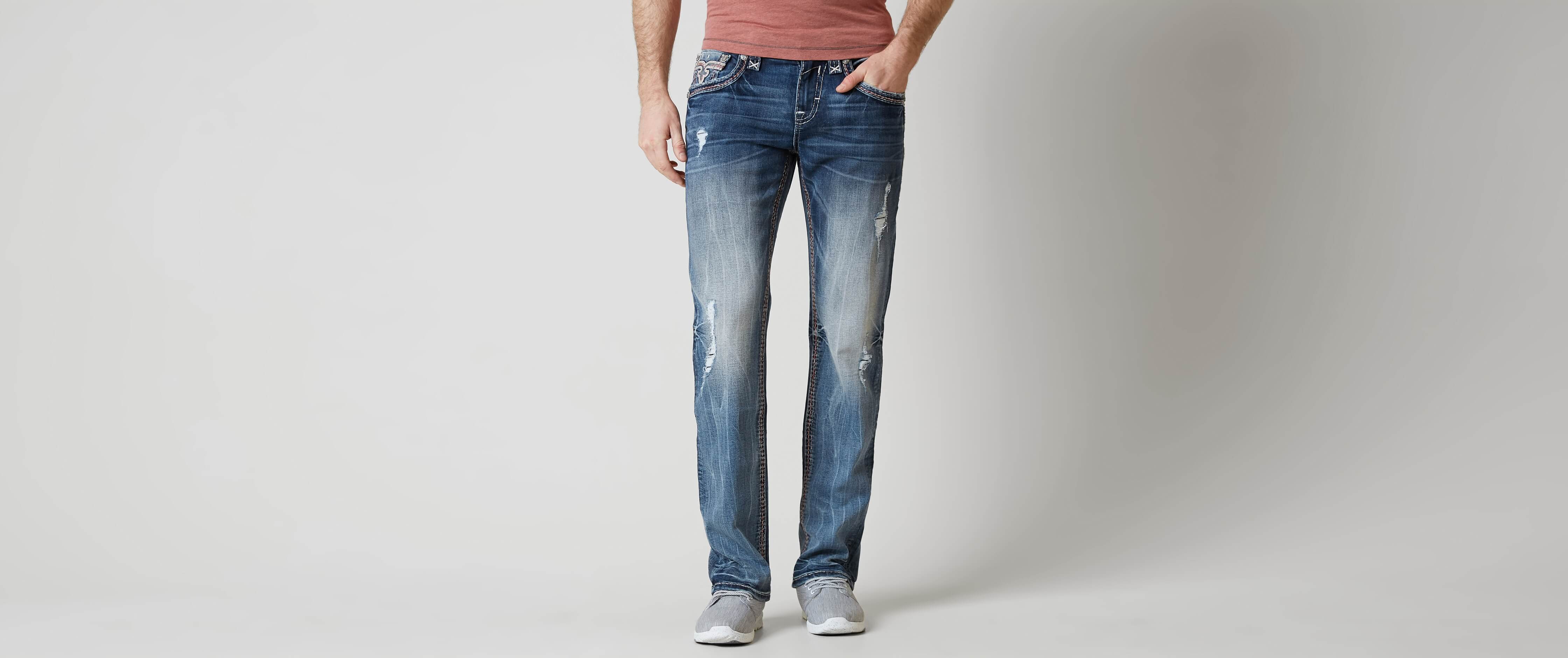 Rock Revival Abner Straight Stretch Jean - Clothing in Abner J201