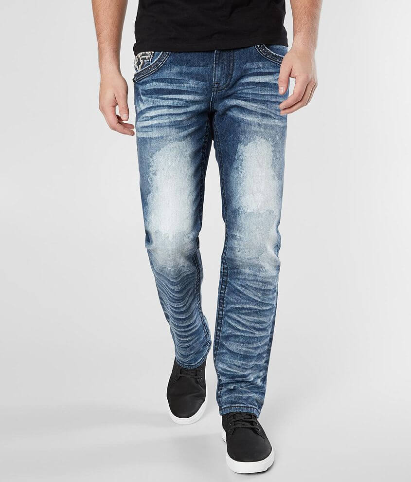 Rock Revival Montell Straight Stretch Jean - Men's Jeans in Montell ...