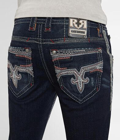 Rock Revival Brad Straight Stretch Jean back pocket view