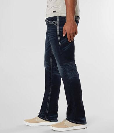 Rock Revival Brad Straight Stretch Jean full left side view