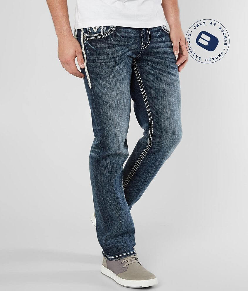 Rock Revival Jerret Straight Stretch Jean front view