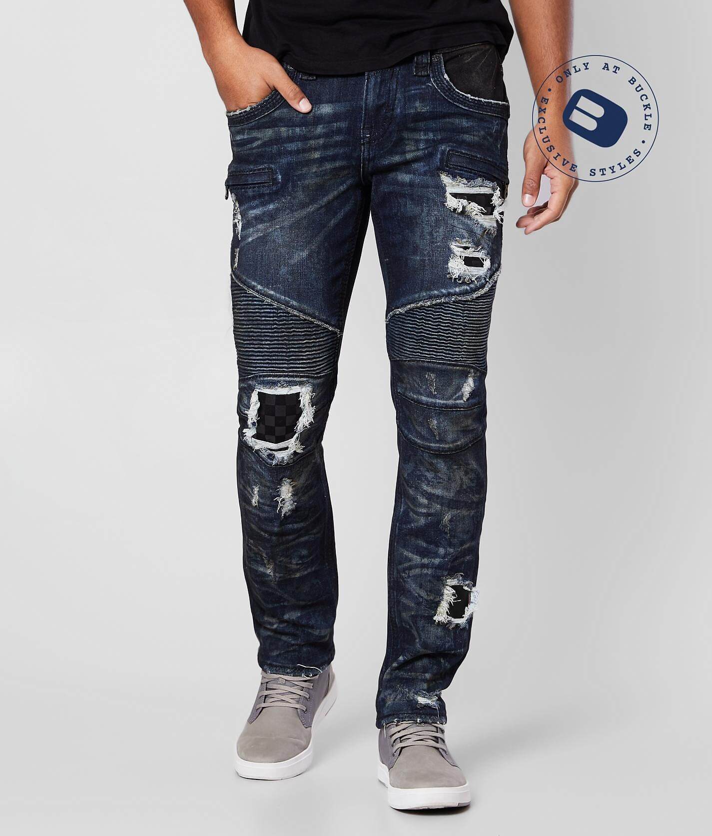 rock revival biker jeans