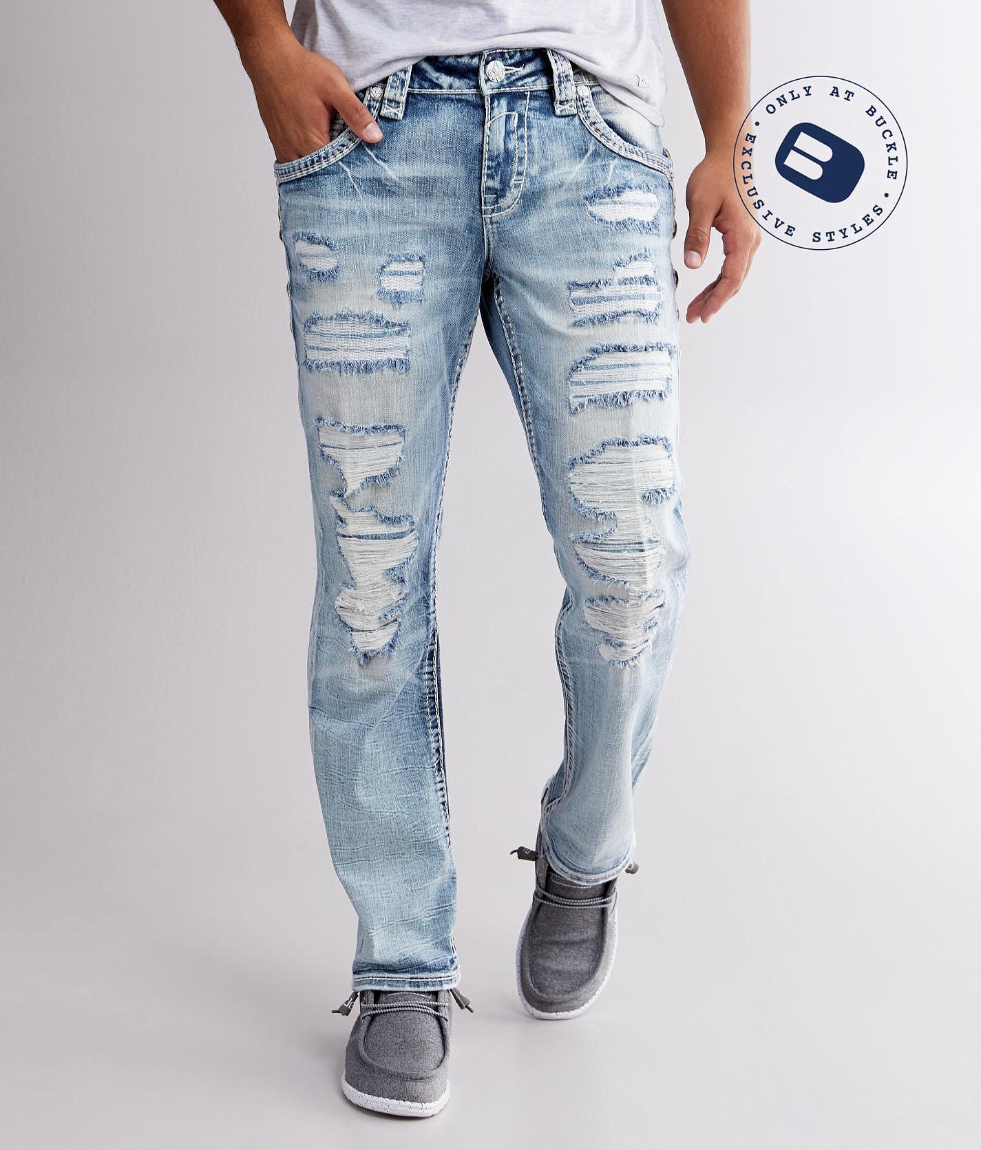 rock revival mens distressed jeans