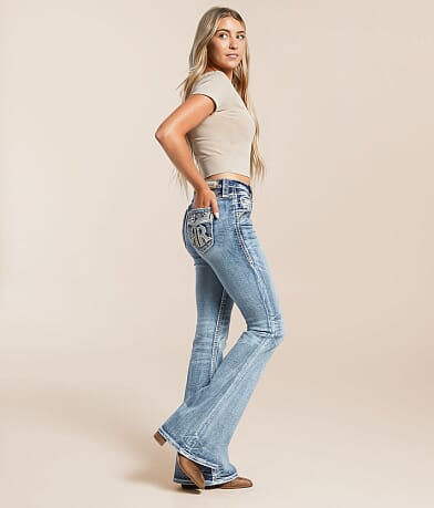 Rock Revival Savannah High Rise Flare Stretch Jean front view