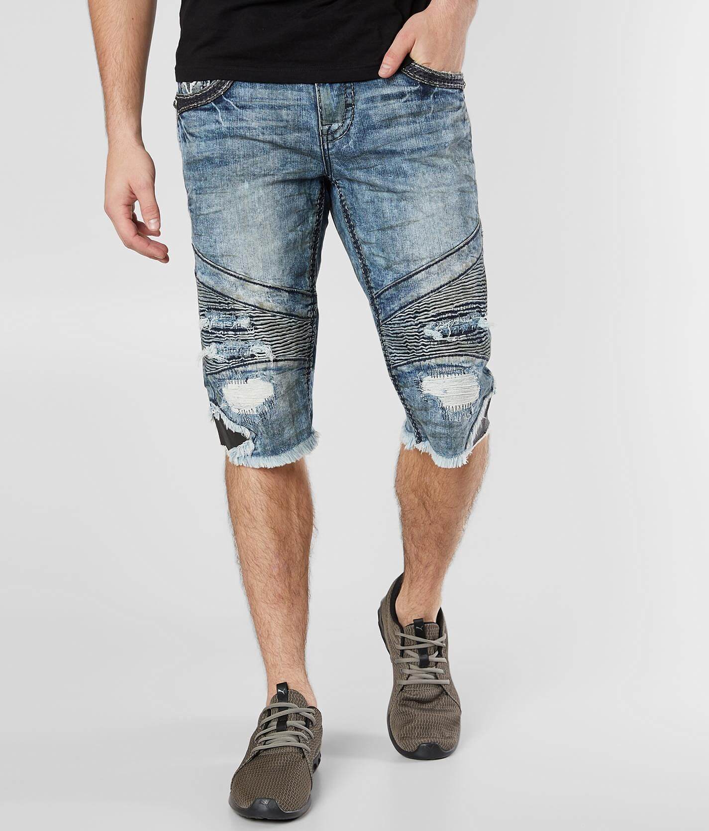 buckle men's rock revival shorts