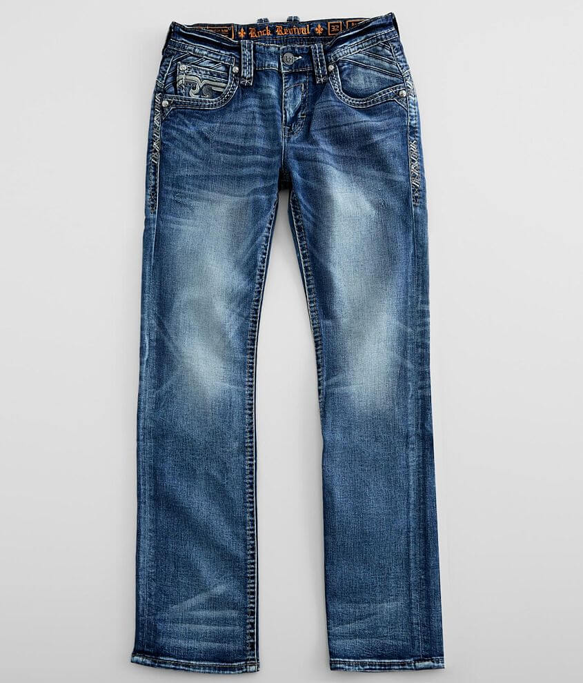 Rock Revival Sheen Straight Stretch Jean front view