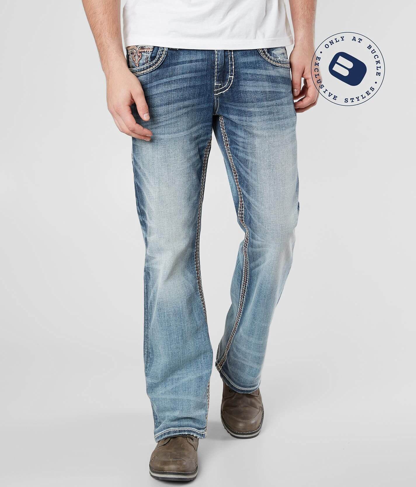 Bootcut Jeans Mens Jeans Boot Cut Rock Revival Harlee B200 Con