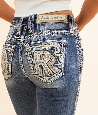 Rock Revival Pearla Mid-Rise Boot Stretch Jean BACK_POCKET
