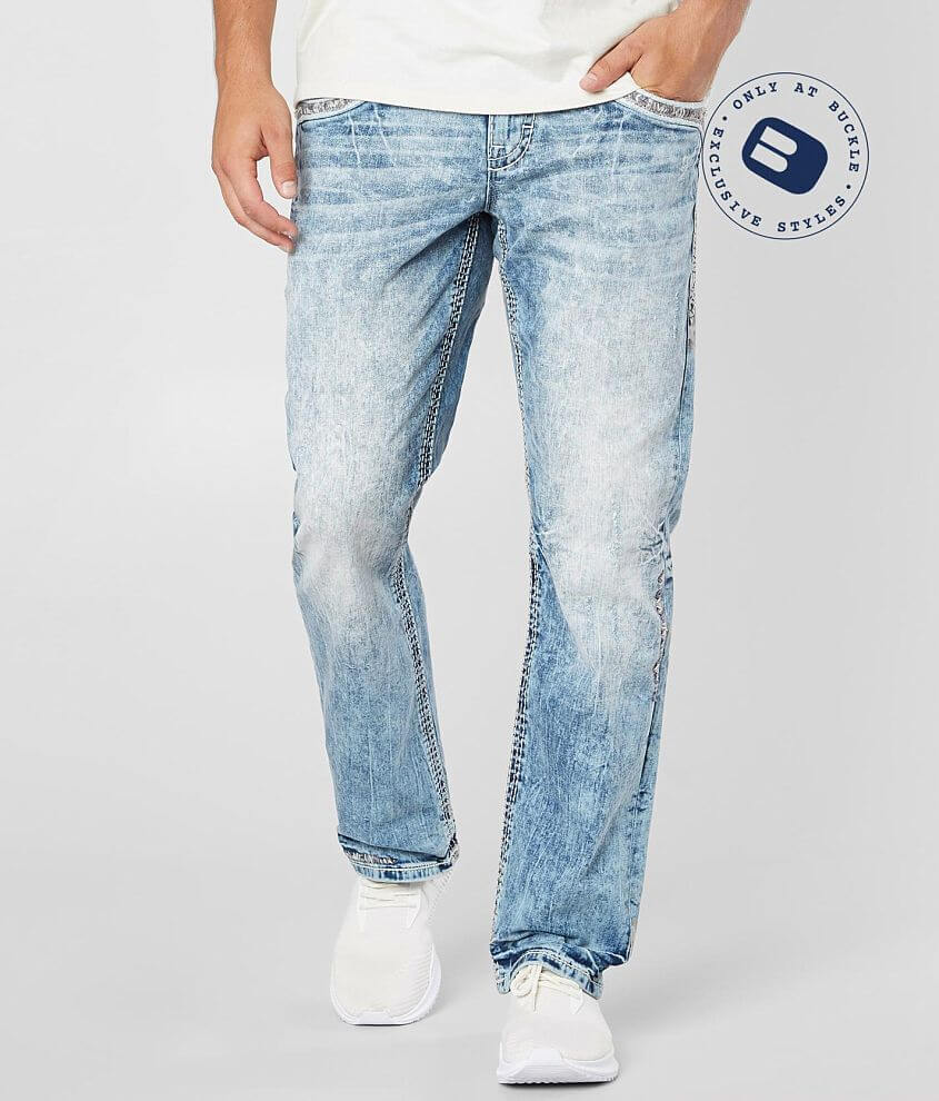 Rock Revival Saif Relaxed Straight 17 Jean front view