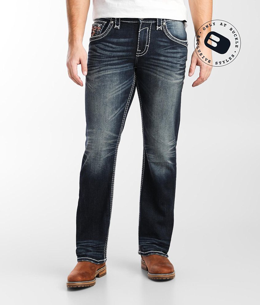 Rock Revival Cashew Boot Stretch Jean - Men's Jeans in Cashew B204 | Buckle