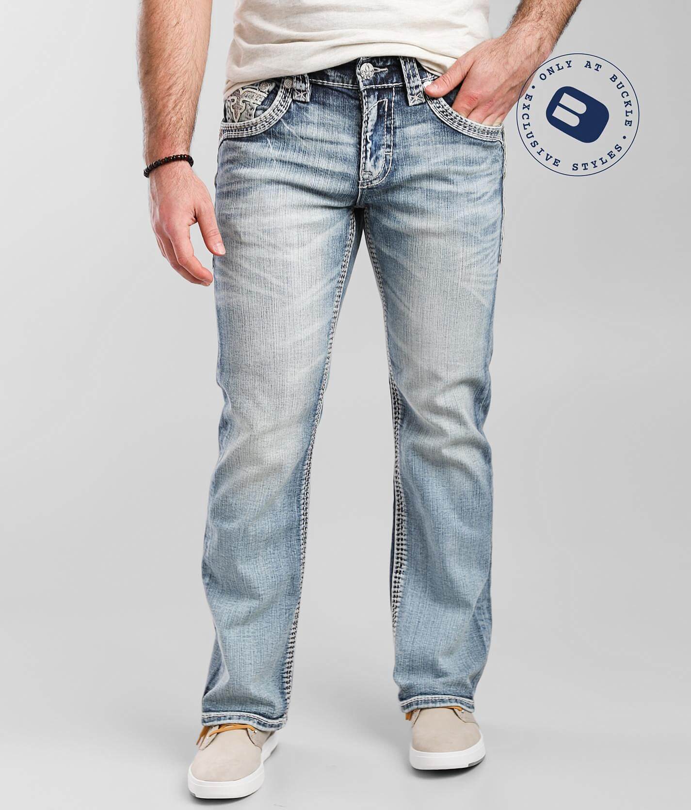 rock revival bootcut jeans for men