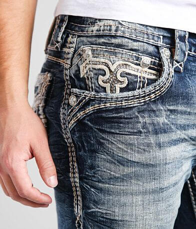 Rock Revival Storm Gray Straight Stretch Jean misc detail 1 view