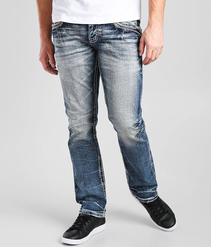 Rock Revival Storm Gray Straight Stretch Jean - Men's Jeans in Storm ...