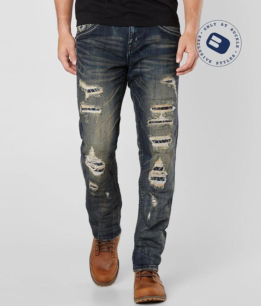 Rock Revival Salim Relaxed Taper Stretch Jean front view