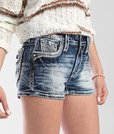 Rock Revival Rima Mid-Rise Stretch Short full right side view