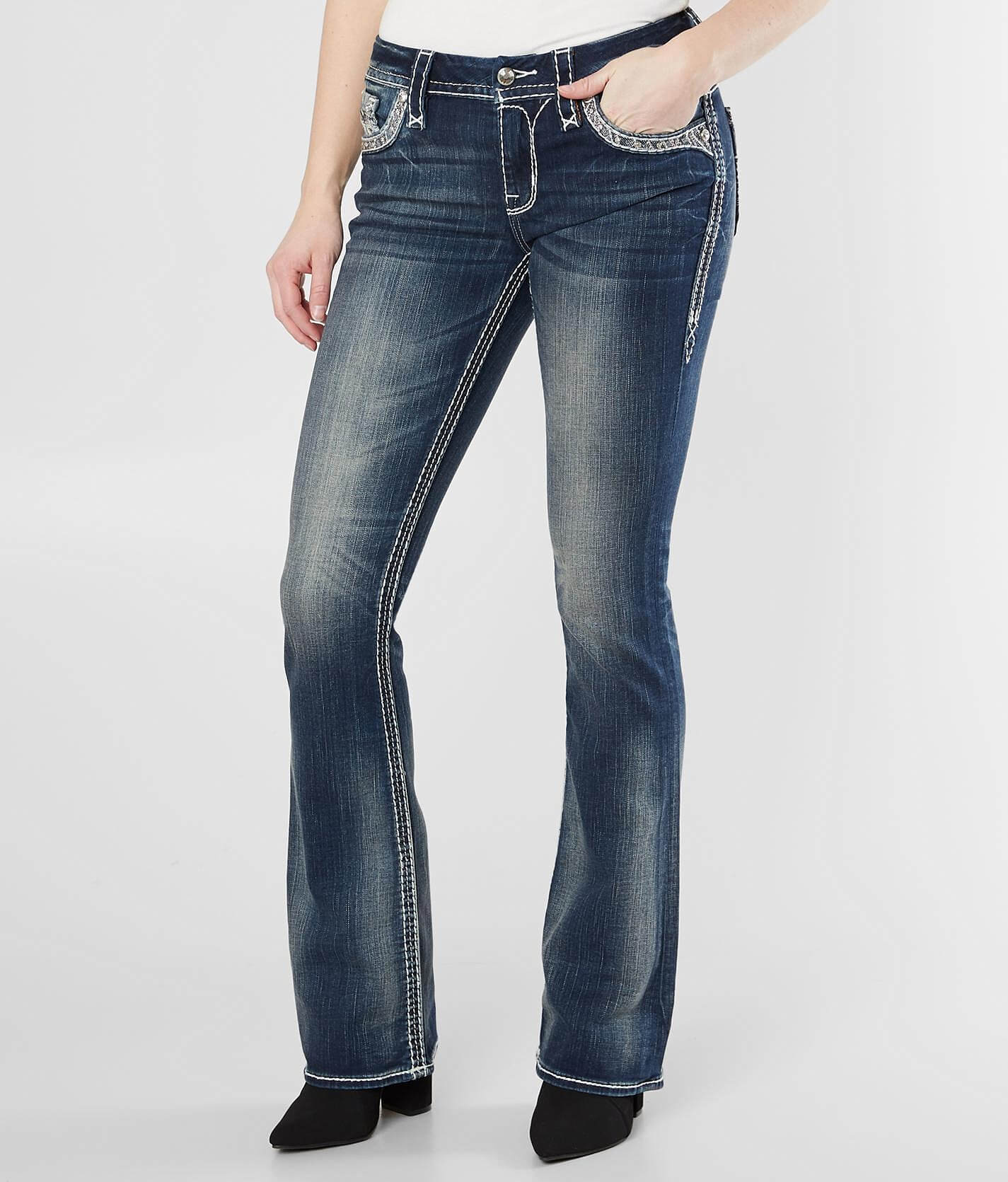 rock revival easy boot cut jeans