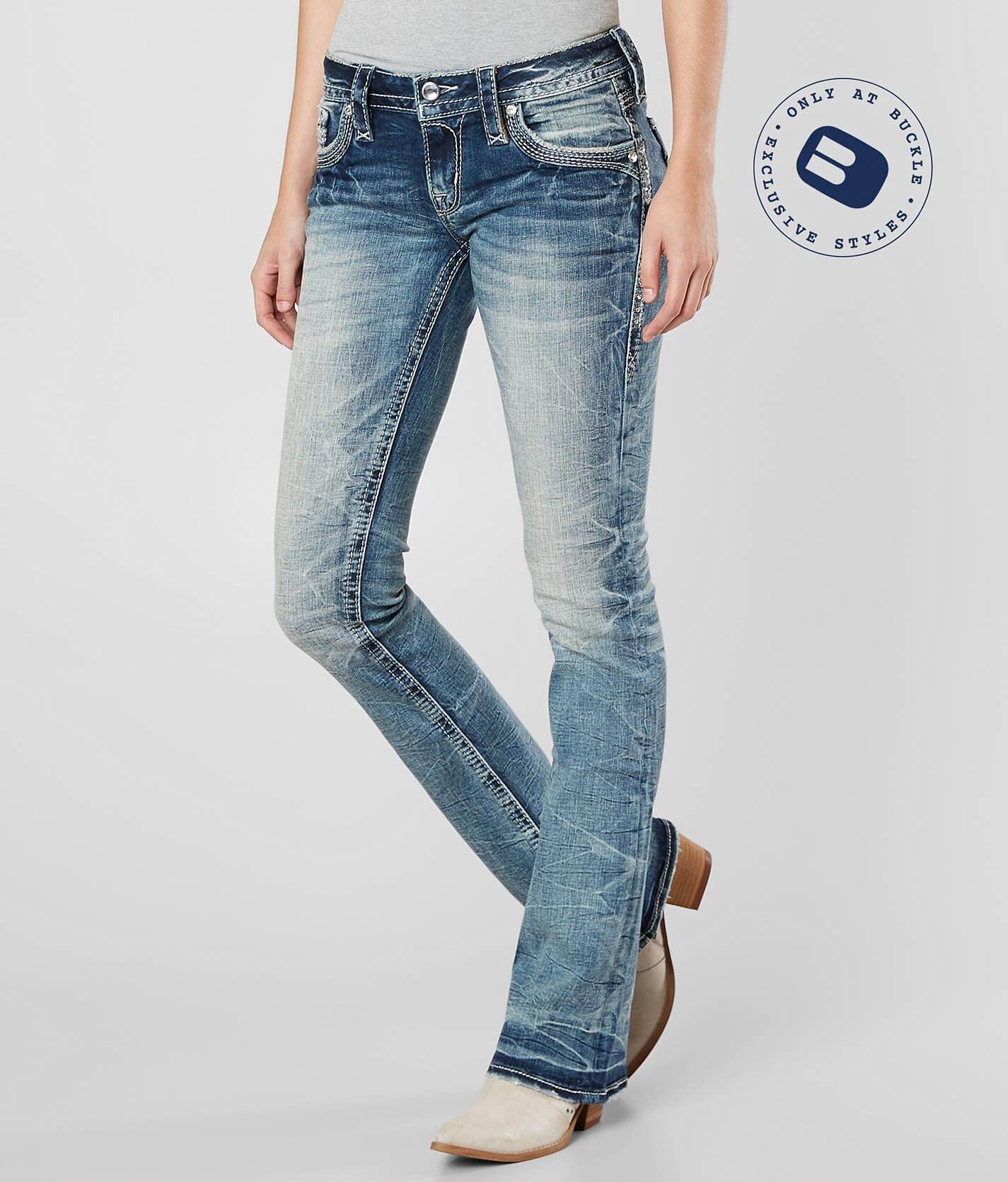buckle bootcut jeans