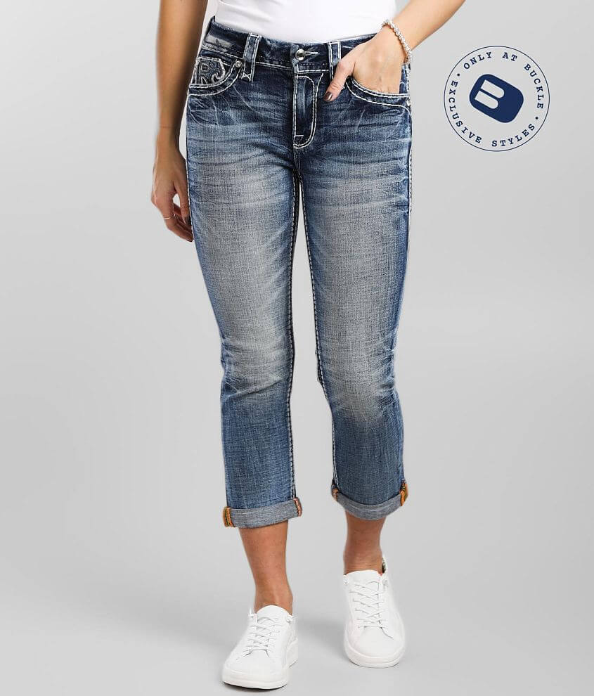 Rock Revival Ferry Mid-Rise Stretch Cropped Jean front view