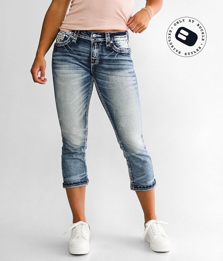 Rock Revival Barbra Easy Stretch Cropped Jean front view