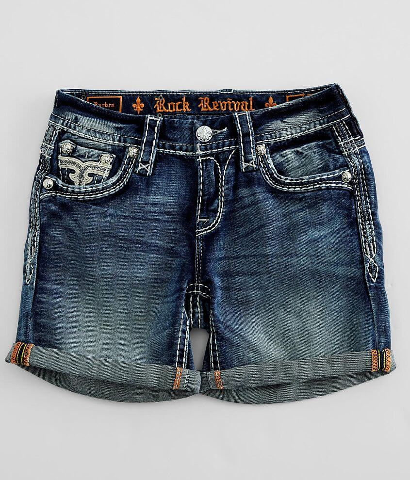 Rock Revival Barbra MidRise Stretch Cuffed Short Women's Shorts in