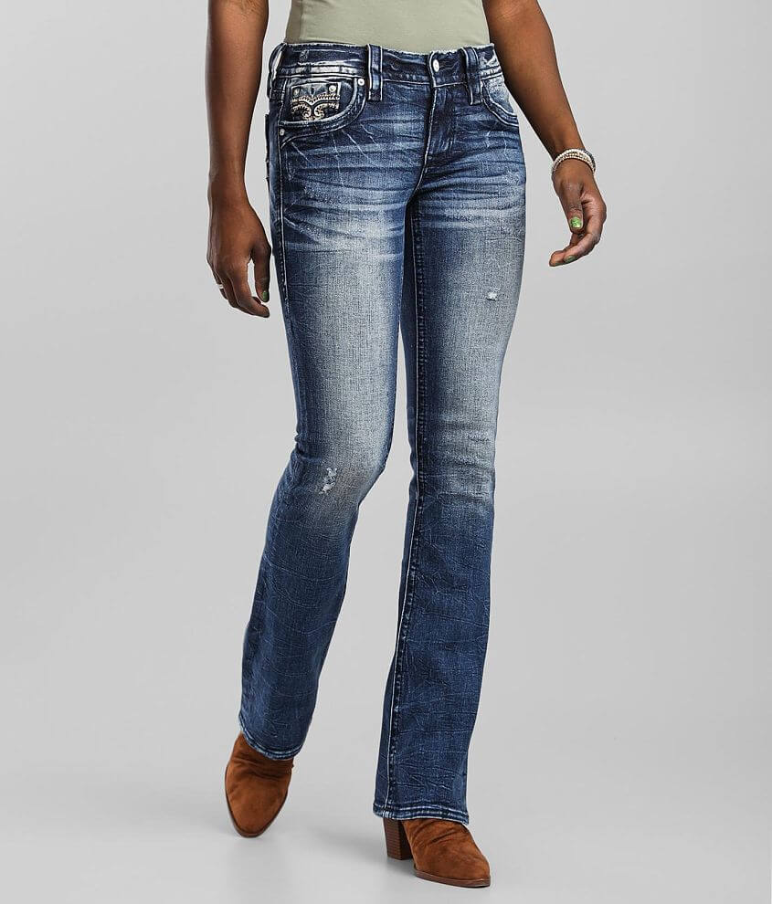 Rock Revival Greer Low Rise Boot Stretch Jean front view