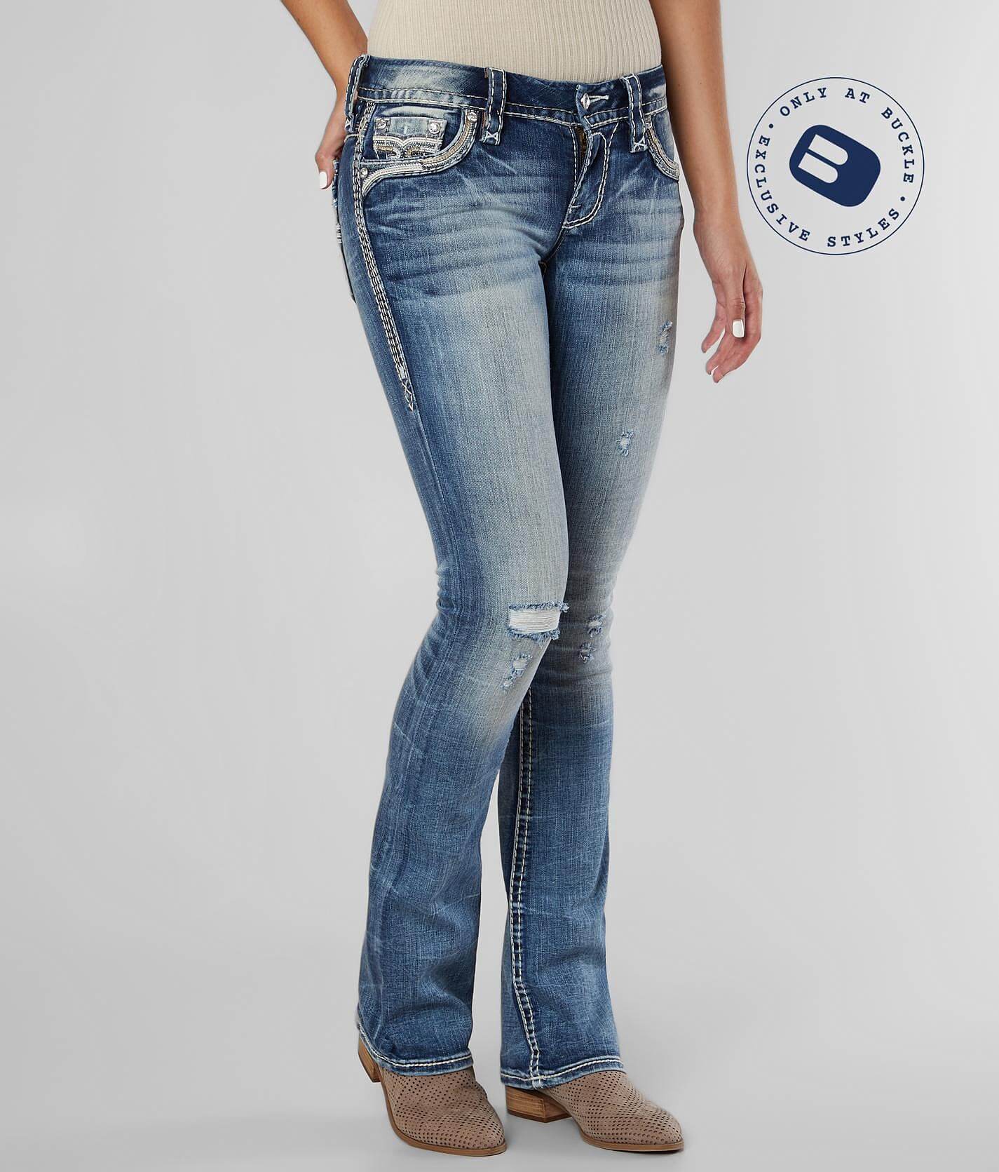 women's rock revival boot cut jeans