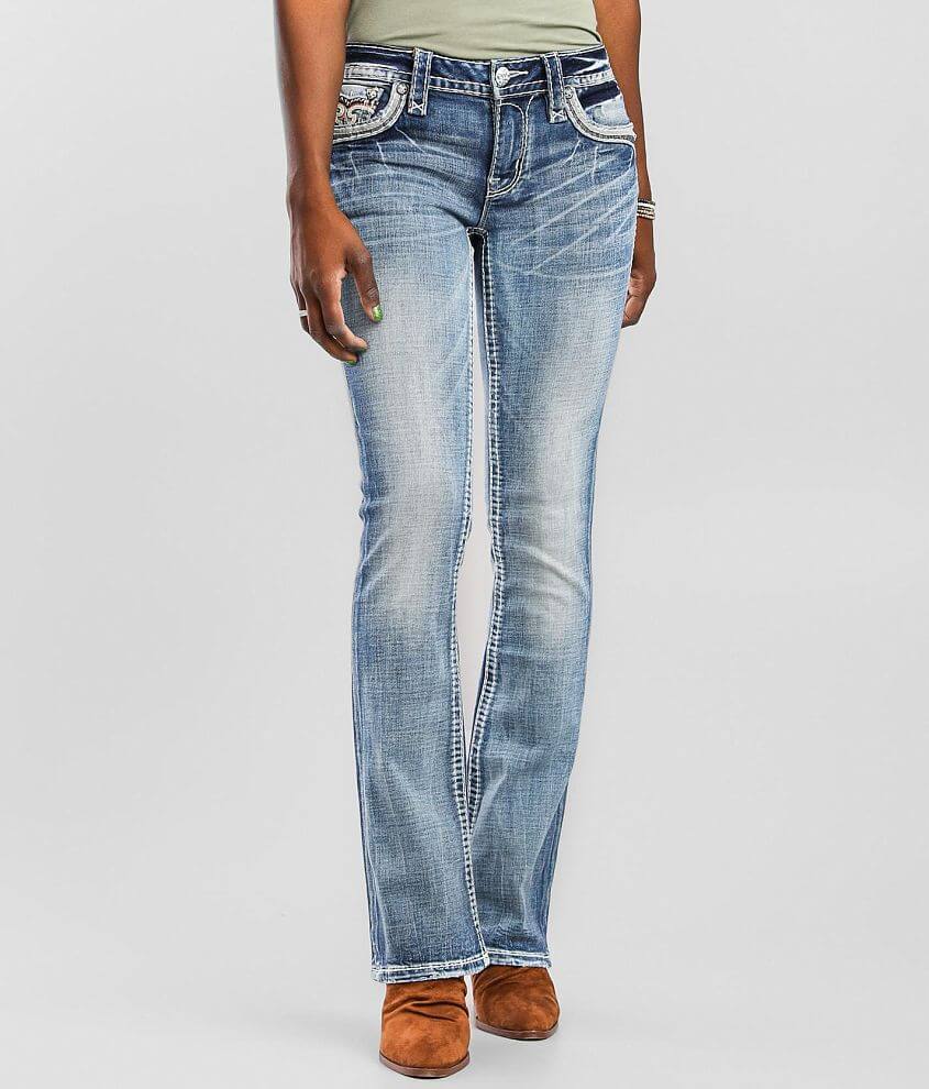 Rock Revival Arona Low Rise Boot Stretch Jean Women's Jeans in Arona