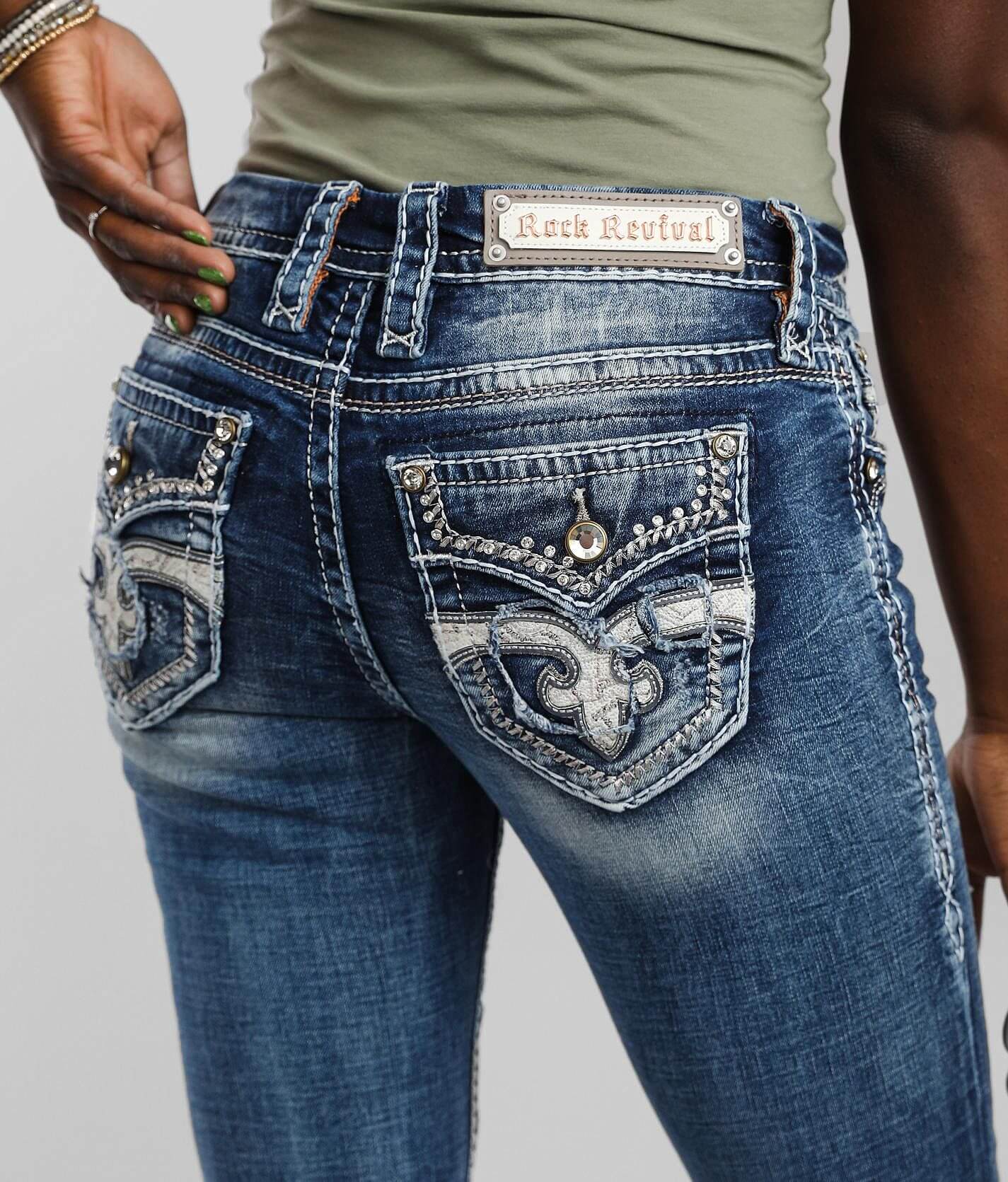 Rock Revival Fay Low Rise Boot Stretch Jean - Women's Jeans in Fay