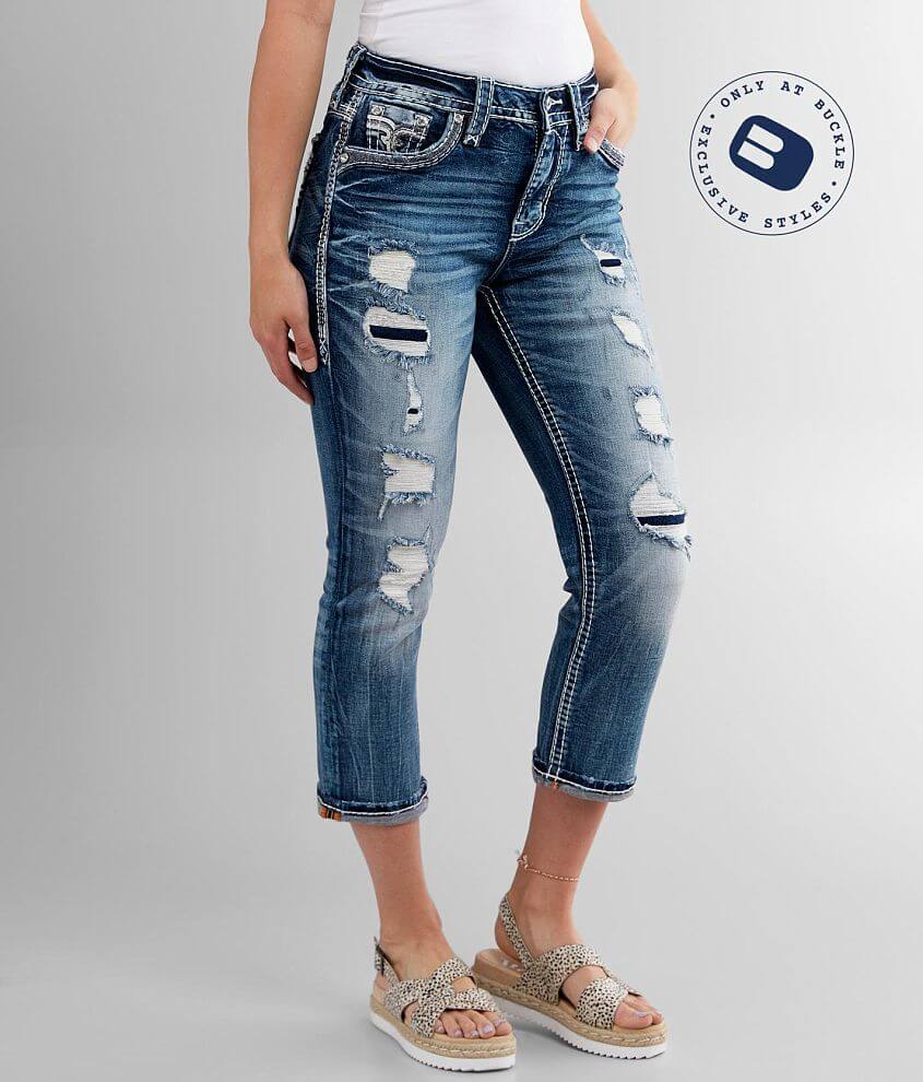 Rock Revival Pelican Easy Stretch Cropped Jean front view