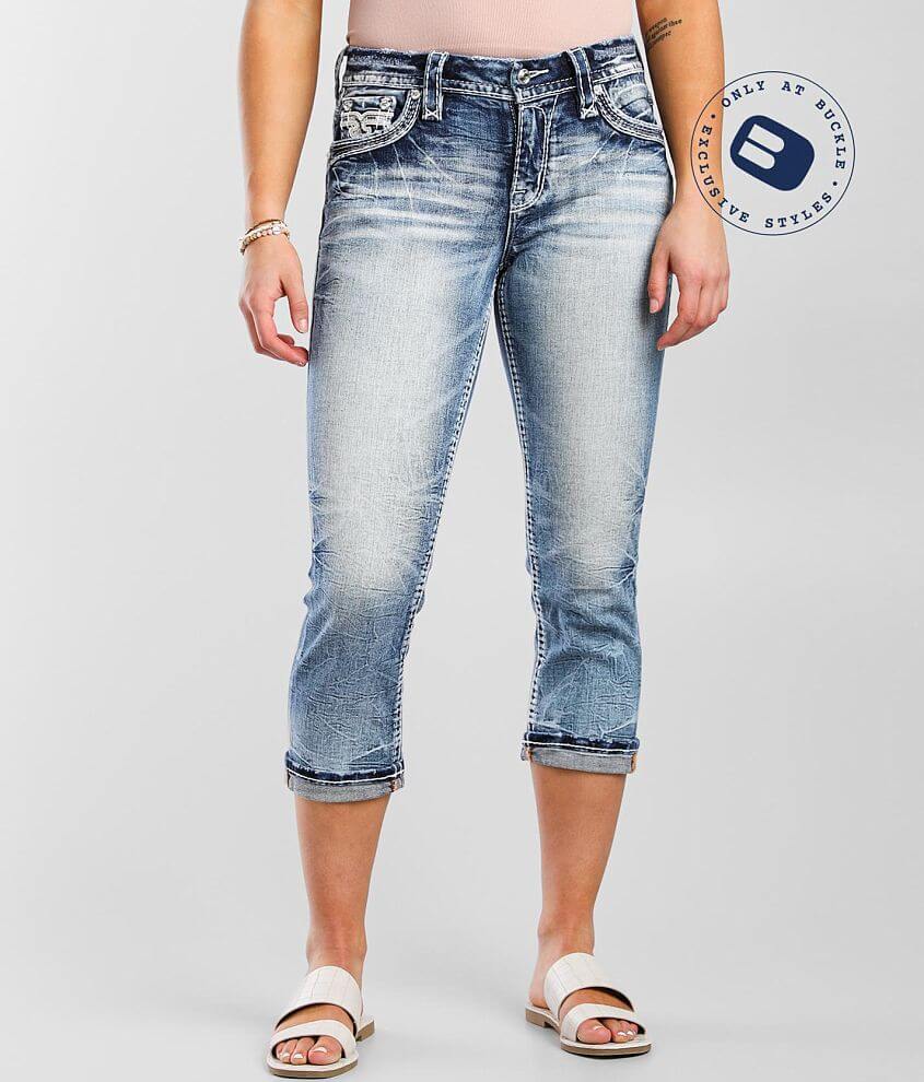 Rock Revival Katydid Easy Stretch Capri Jean front view