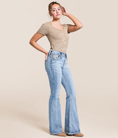 Rock Revival Roxanne Universal Flare Stretch Jean front view
