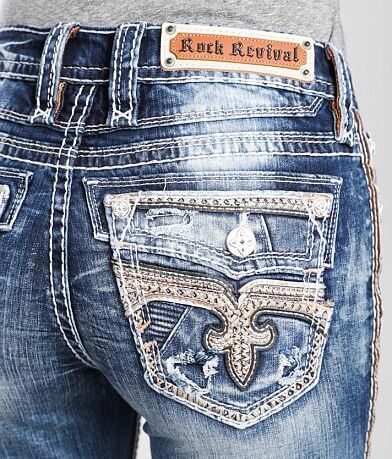 Rock Revival Limestone Mid-Rise Boot Stretch Jean BACK_POCKET