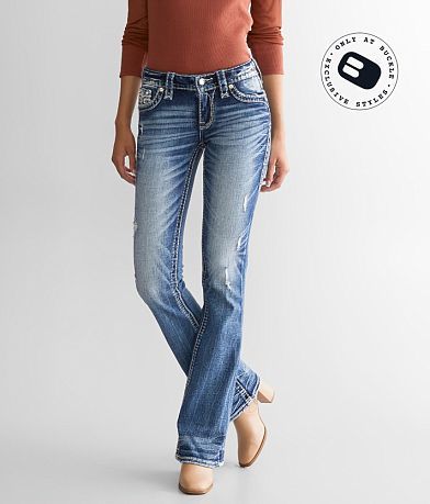 Rock Revival Rosewood Low Rise Boot Stretch Jean front view