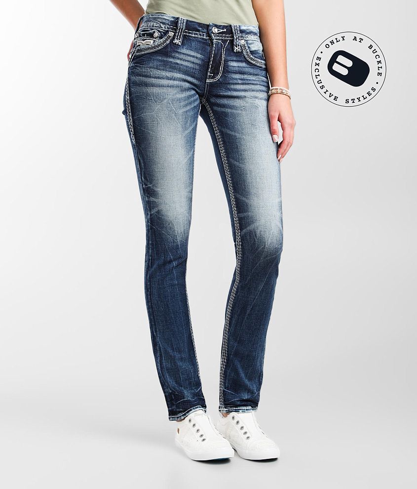 Rock Revival Low Rise Straight Stretch Jean front view