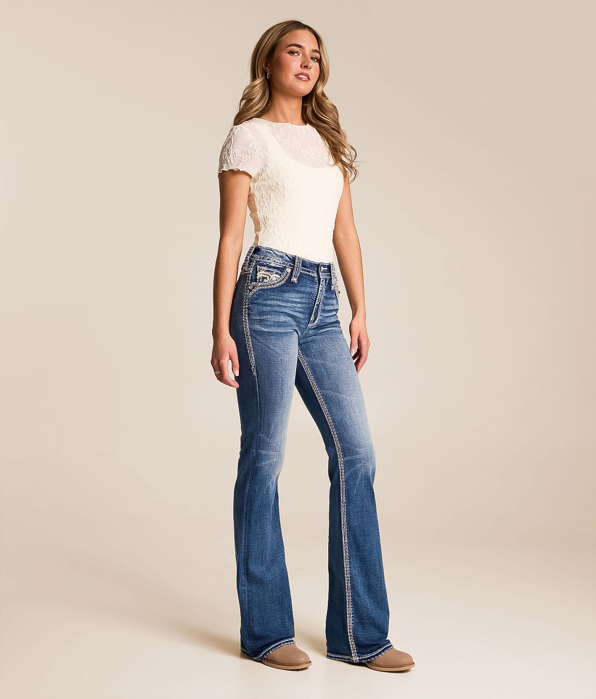 Rock Revival Larose High Rise Boot Stretch Jean — Larose UB201 by Buckle