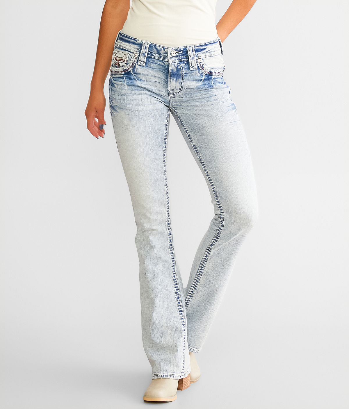 Rock Revival Nuri Low Rise Boot Stretch Jean — Nuri B213 by Buckle