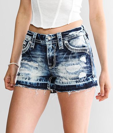 Rock Revival Leala Mid-Rise Stretch Short full left side view