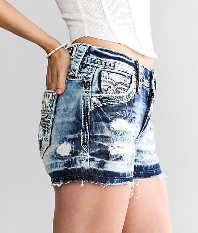 Rock Revival Leala Mid-Rise Stretch Short full right side view
