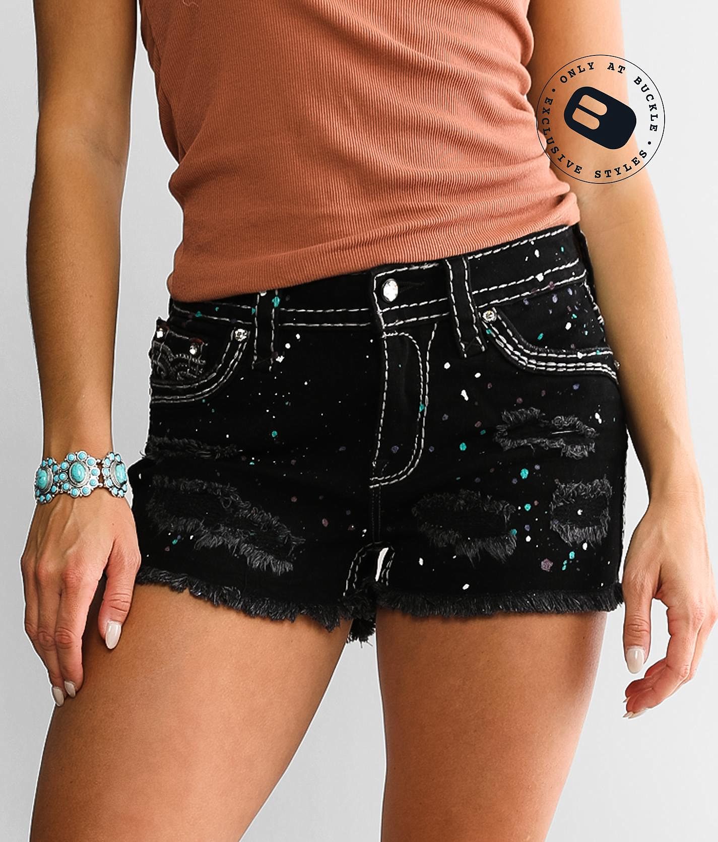 Rock Revival Mid-Rise Stretch Short - Women's Shorts in