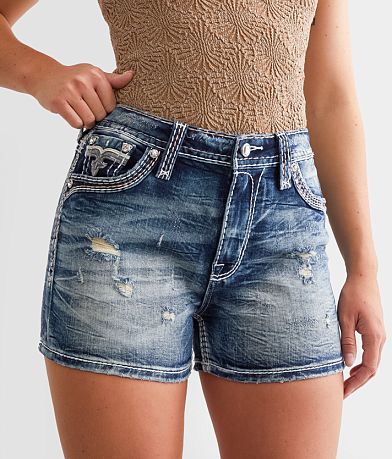Rock Revival Lizbeth Curvy High Rise Stretch Short front view