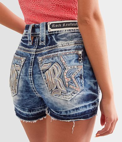 Rock Revival Lizbeth Mid-Rise Stretch Short front view