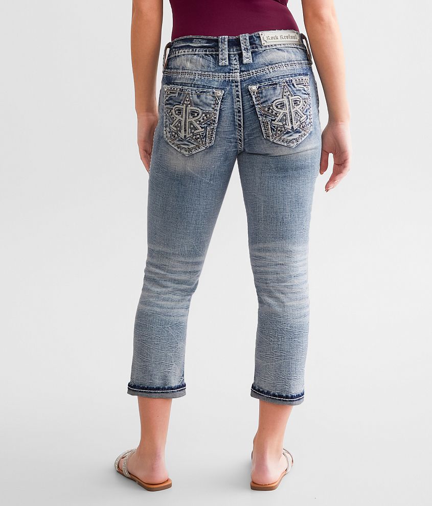 Sidonie Easy Mid-Rise Cuffed Stretch Capri Jean - thumbnail 4