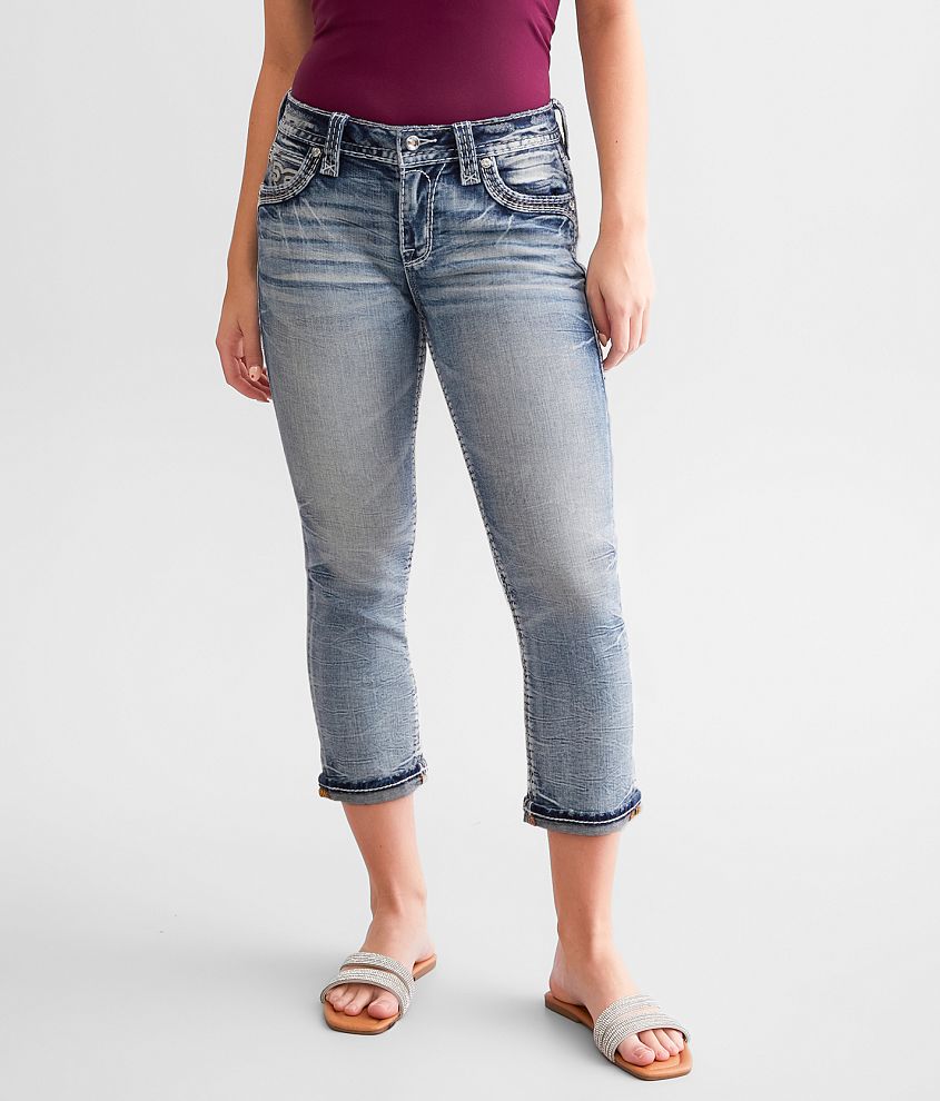 Sidonie Easy Mid-Rise Cuffed Stretch Capri Jean - thumbnail 2