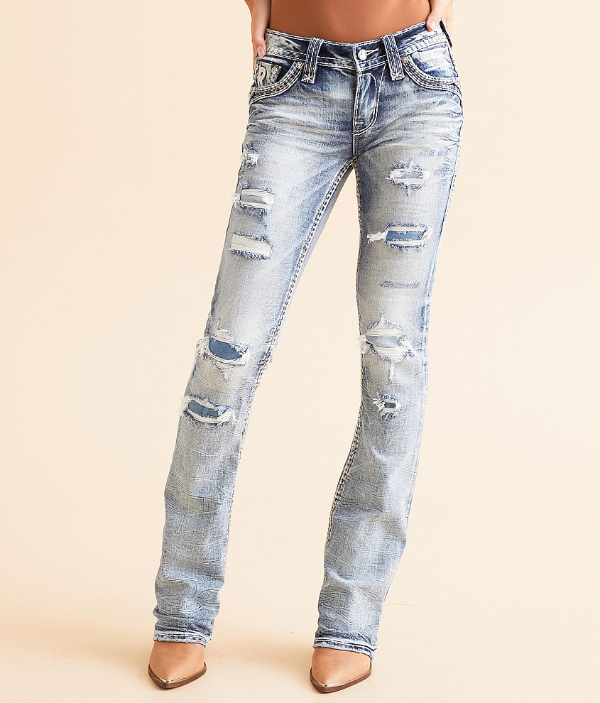 Rock Revival Vittoria Low Rise Boot Stretch Jean front view