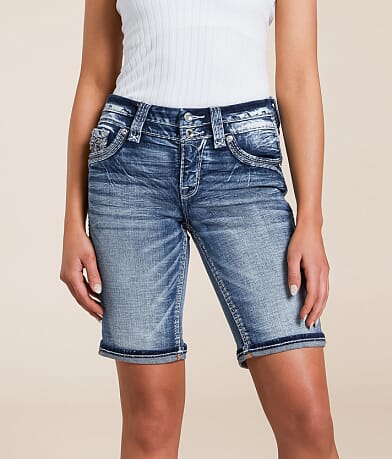 Rock Revival Neala Universal Bermuda Stretch Cuffed Short front view