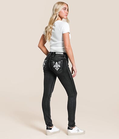 Rock Revival Kari Mid-Rise Skinny Stretch Jean front view