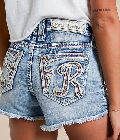 Rock Revival Agate Universal Stretch Short back pocket view